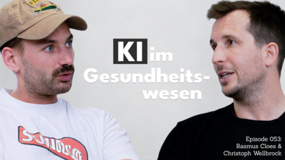 Zwei mittelalte Männer im Profil. 