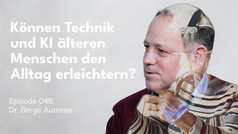 Miniaturansicht mit Serge Autexier und dem Titel des Podcasts.